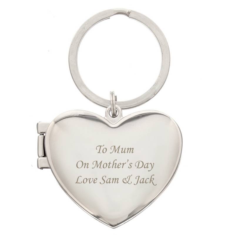 Personalised Heart Photoframe Keyring